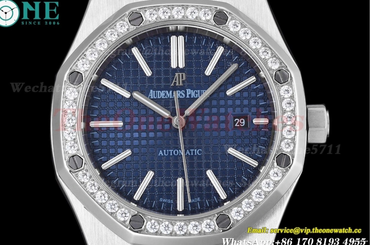 Dial LE Oak 15400 SS Blue 41mm GDF MY8215 Royal 0208